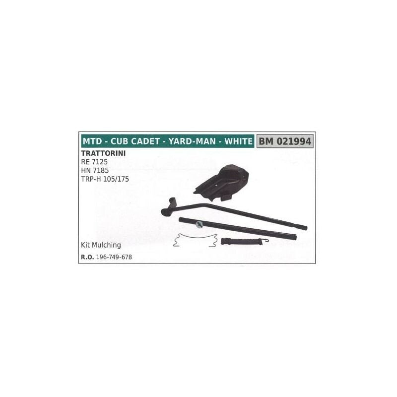immagine 0 del prodotto kit mulching mtd trattorino rasaerba tosaerba tagliaerba re 7125 hn 7185 021994