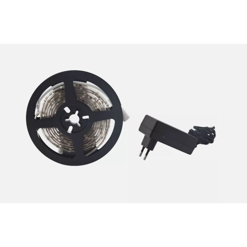 foto del prodotto kit nastro 60 led 200cm 12v 4000k alimentato