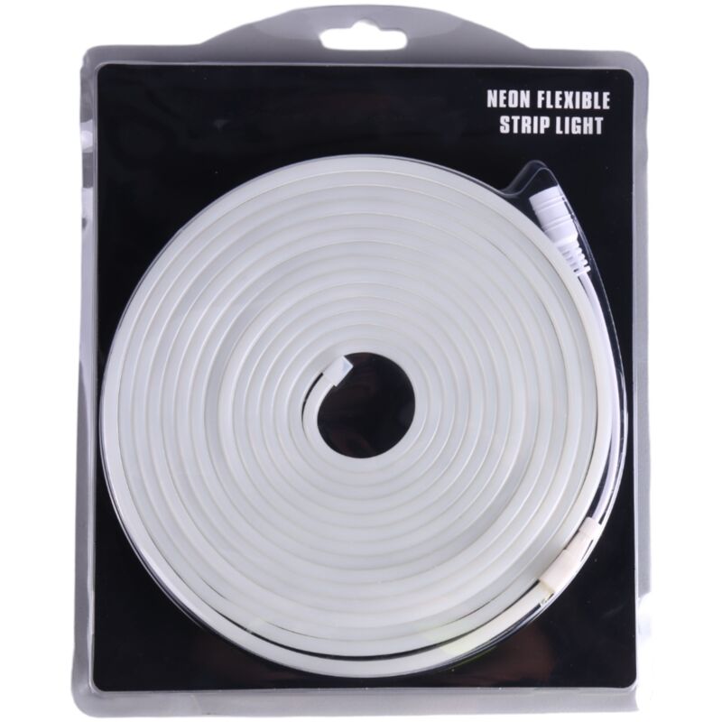 foto del prodotto kit neon 12v. 3000k. tagliare ogni 2,5 cm. quetido blanco 3000k. 5 metri. 6x12 mm neon led flessibile jandei
