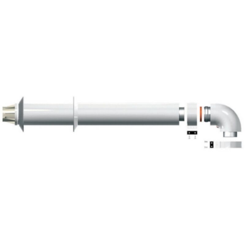 foto del prodotto kit orizzantale coassiale 60/100 camera stagna l 1000 originale - ariston