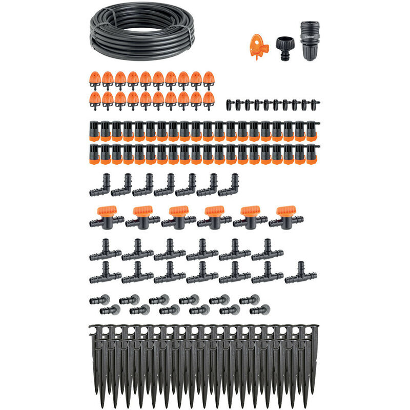 foto del prodotto kit orto per realizzare impianto irrigazione a goccia fino a 60 piante claber