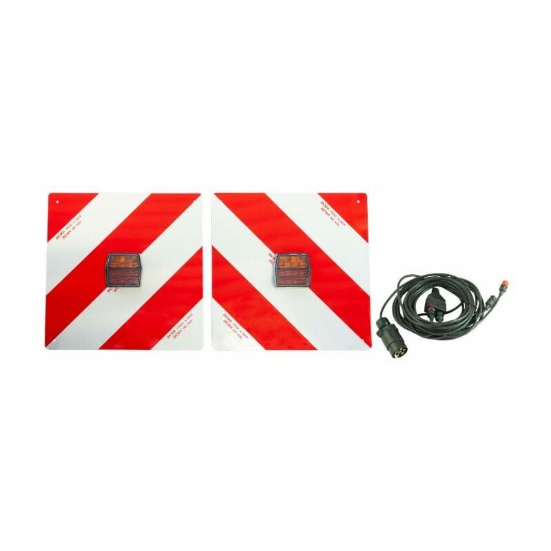 foto del prodotto kit pannelli 423x423mm con fanali led 12v per segnalazione su strada
