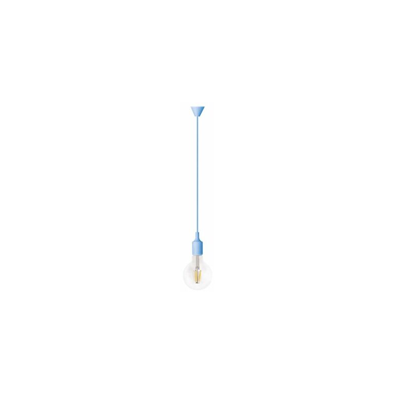 foto del prodotto kit pendente onlex in silicone e27 blu