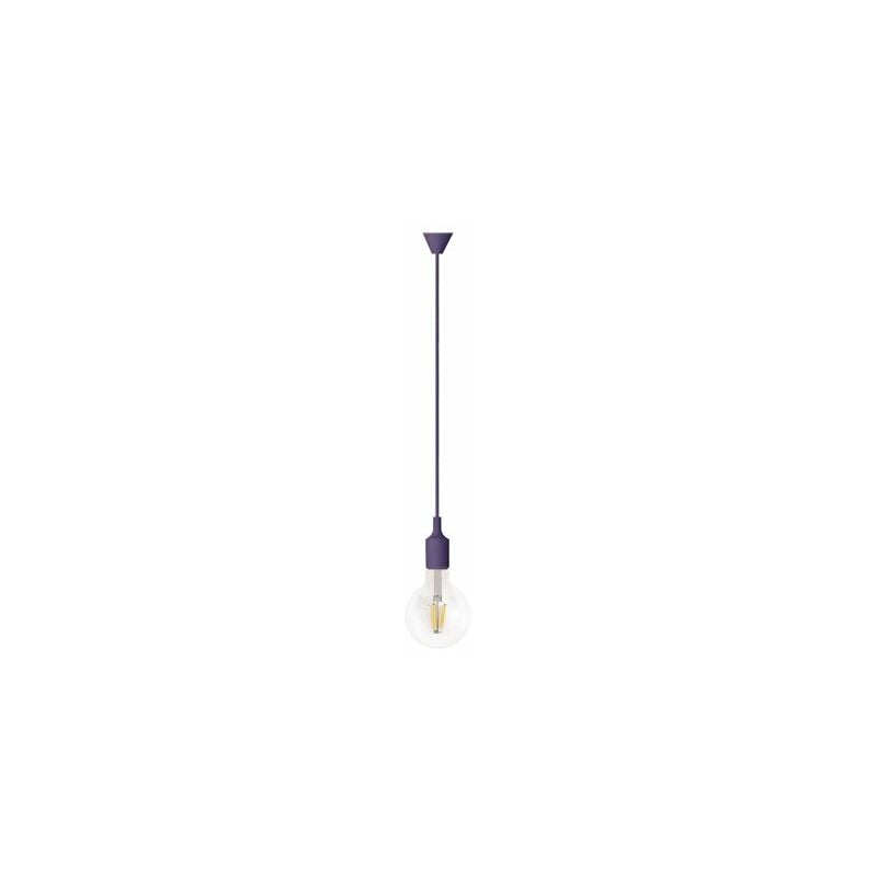 foto del prodotto kit pendente onlex in silicone e27 viola