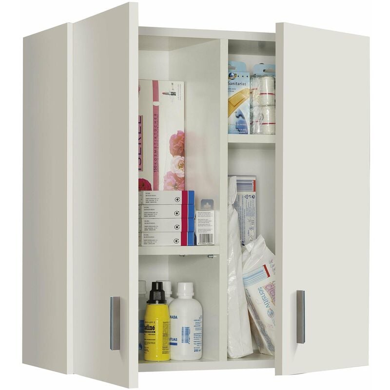 foto del prodotto kit pensile multiuso 2a cm.59x27x60h bianco salone