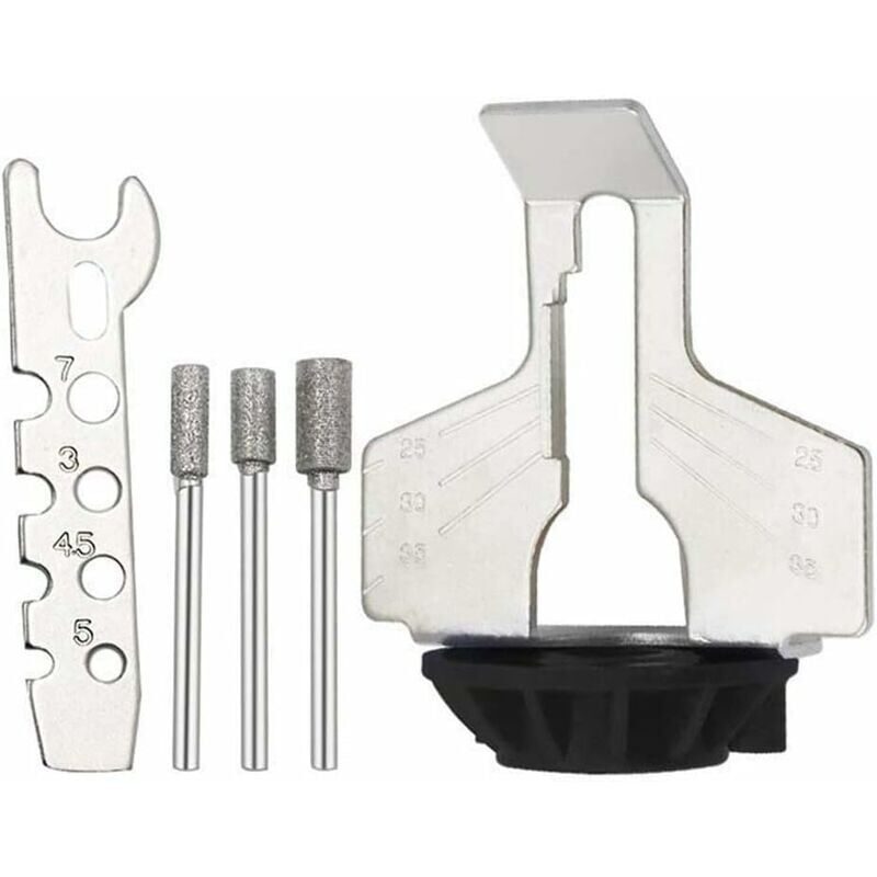 foto del prodotto kit per affilatura motosega, smerigliatrice elettrica, set di accessori per affilatura e lucidatura, utensili per catene di seghe
