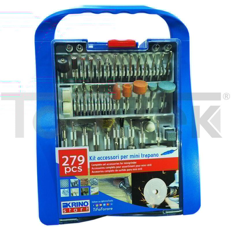 foto del prodotto kit per dremel mini trapano miniutensile 279 accessori punte frese