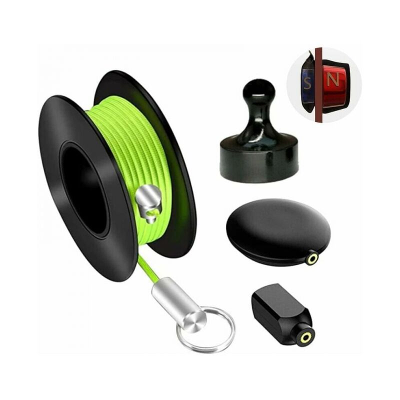 foto del prodotto kit per infilare cavi tira cavi magnetici professionale per elettricista elettricista portatubo strumento per cavi utilizzato per