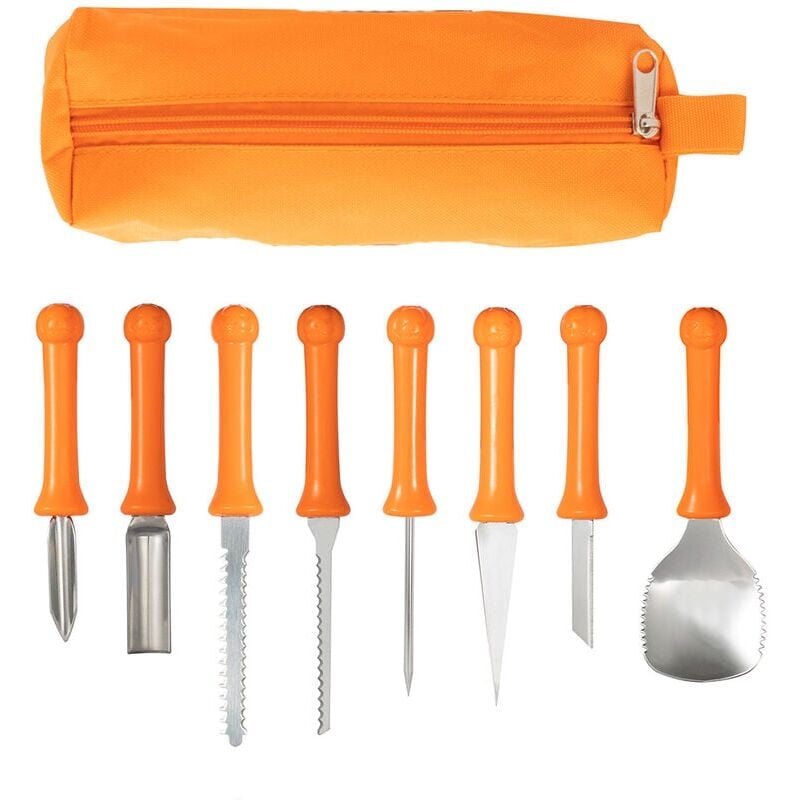 immagine 0 del prodotto kit per intagliare la zucca di halloween coltello professionale per intagliare la zucca strumenti per intagliare la zucca in acciaio inossidabile per