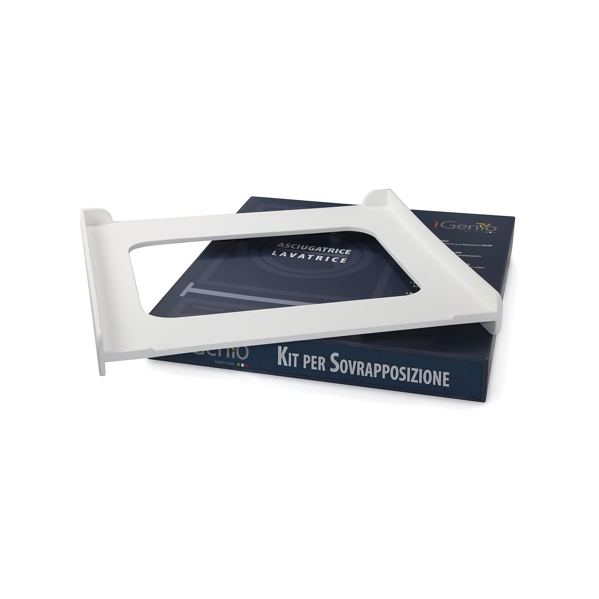 foto del prodotto kit per sovrapposizione colonna lavatrice asciugatrice universale - 60x60 cm