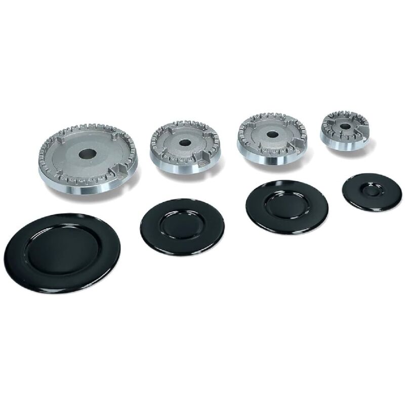 foto del prodotto kit piattelli e bruciatori 8pz piano cottura ariston franke indesit sabaf