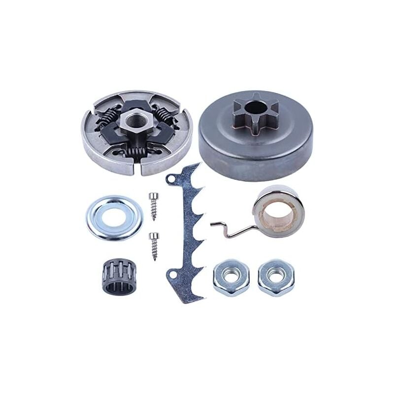 foto del prodotto kit pignone tamburo frizione 6t per stihl ms170 ms180 ms250 ms251 ms230 ms210 017 018 021 023 025 motosega