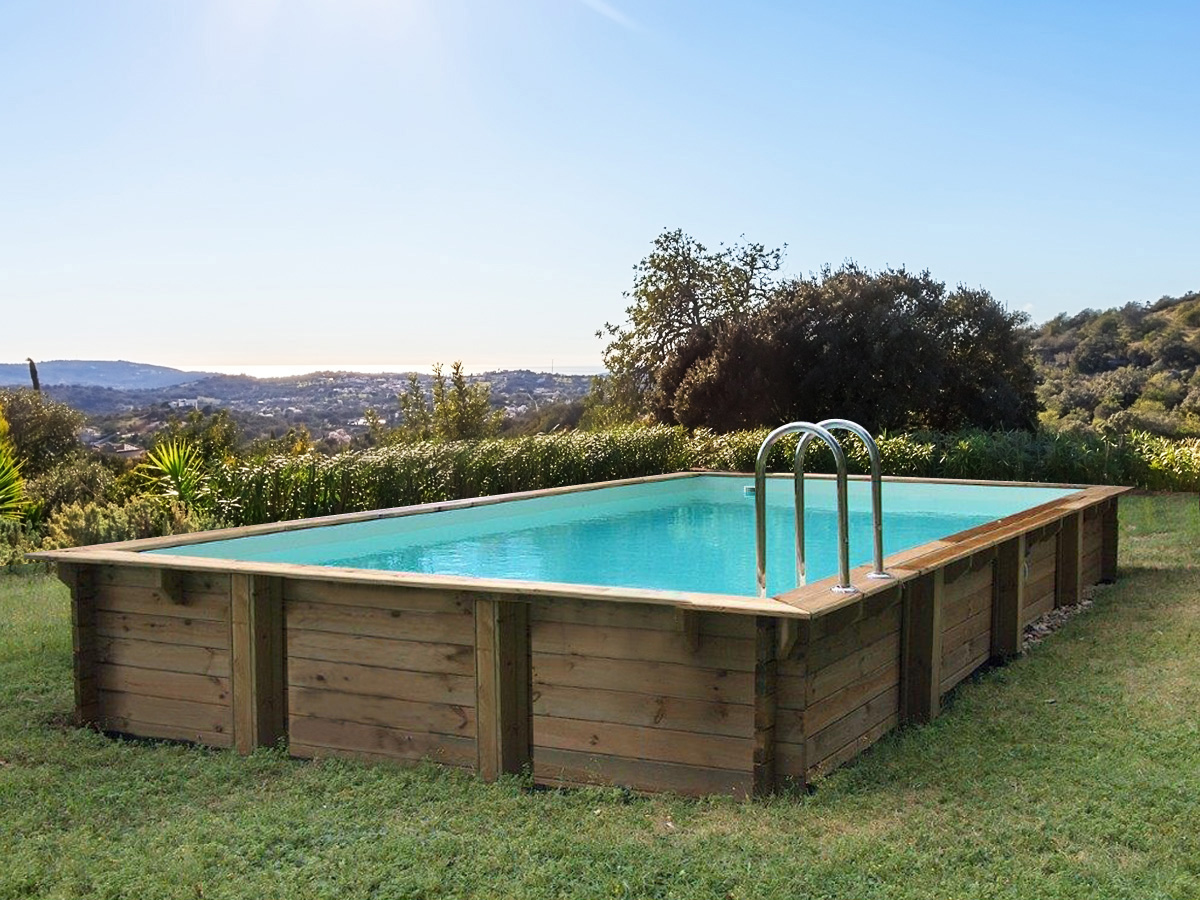 foto del prodotto kit piscina in legno quot tampa quot 7,20 x 4,20 x 1,44 m