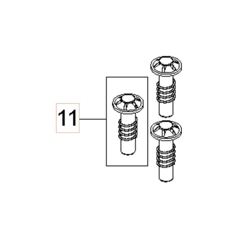 foto del prodotto kit pistoni 3pz 592617679 originale husqvarna