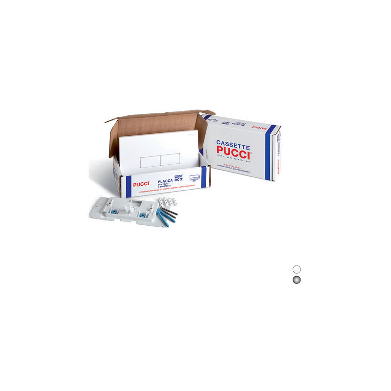 foto del prodotto kit placche eco sp. 12 mm per cassette pucci dal 1992 al 2010 bianco pucci