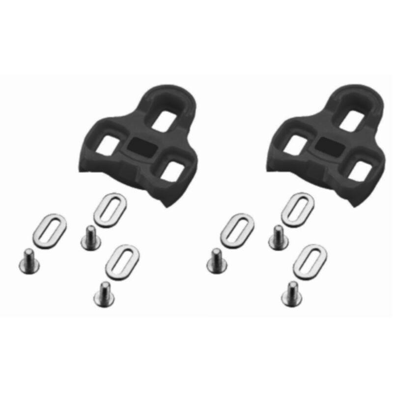 foto del prodotto kit placchette nere 0 compatibili look keo per pedali bici corsa tacchette sgancio ecovelo