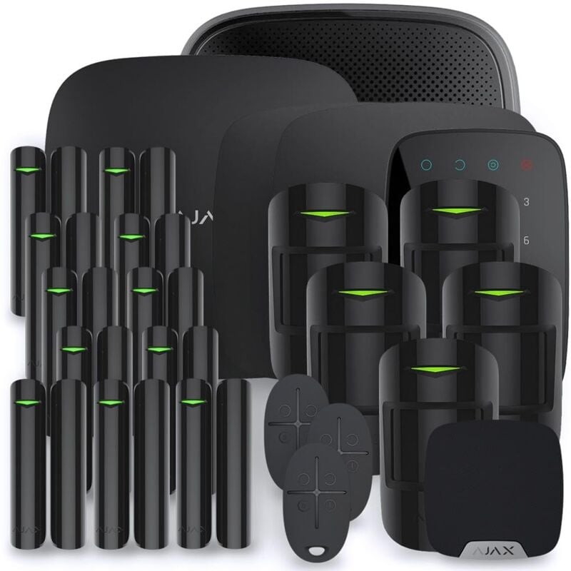 foto del prodotto kit plus-11b allarme casa, nero - ajax
