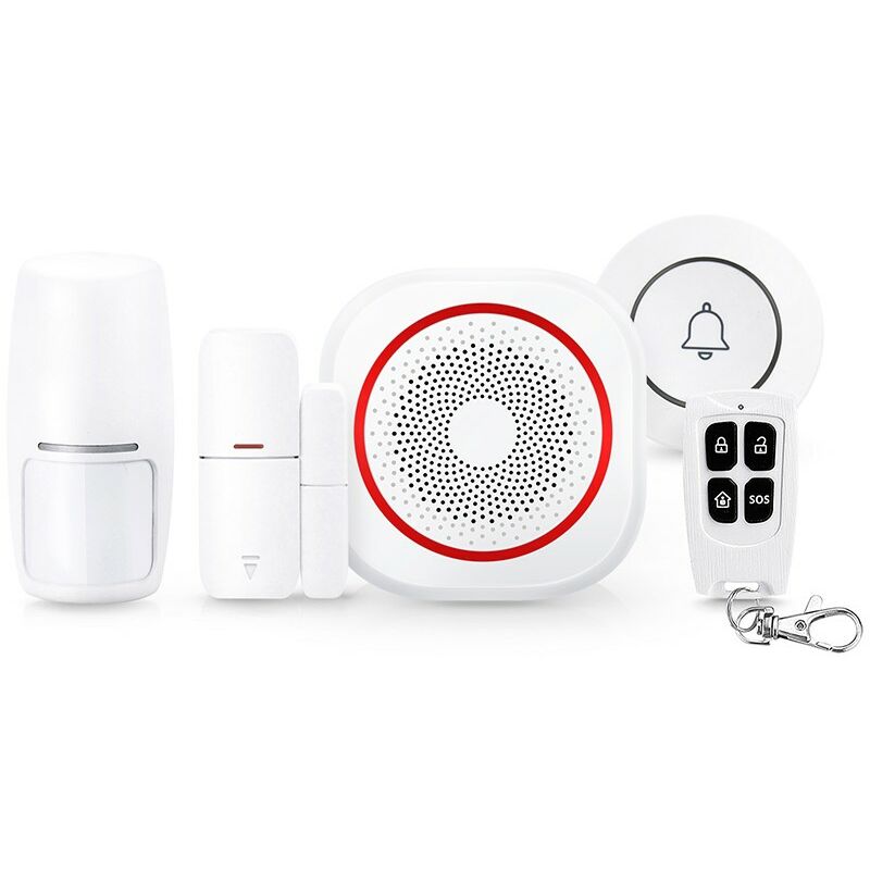 foto del prodotto kit plus sistema di allarme wifi con sirena tuya