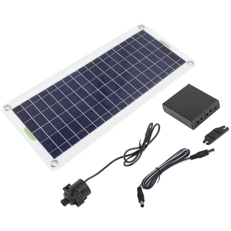foto del prodotto kit pompa fontana solare , pompa acqua pannello solare in polisilicio 30w 12v 800l h per bagno per uccelli, laghetto per pesci, giardino