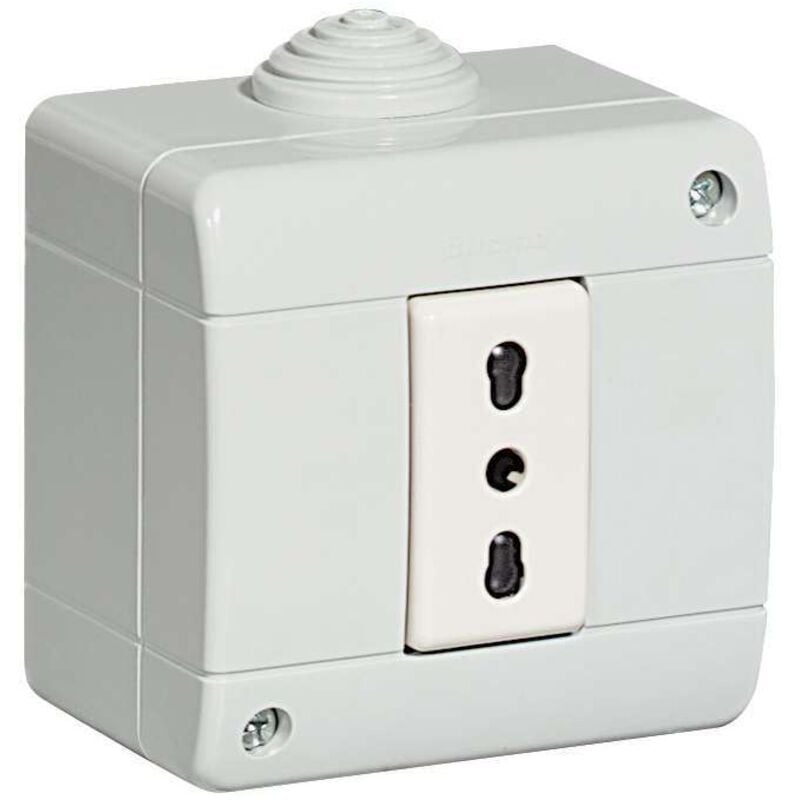 foto del prodotto kit presa bipasso in custodia