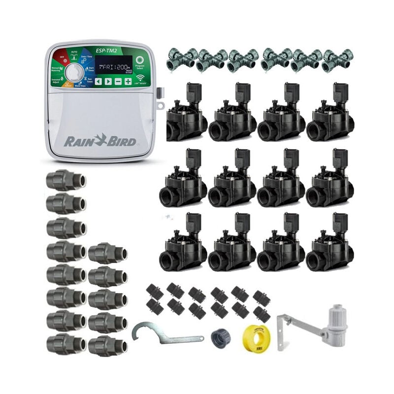foto del prodotto kit professionale di irrigazione automatica rain bird con 12 zones 24v per tubazioni da 32 mm