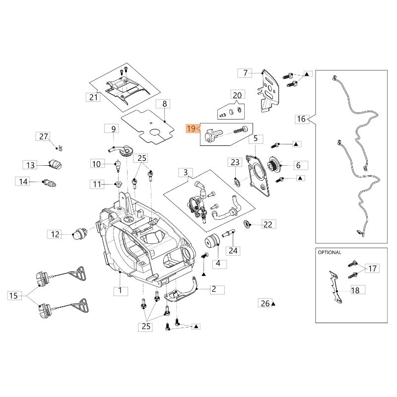 foto del prodotto kit protezione catena originale stiga per motosega modello gsth 240 50350182