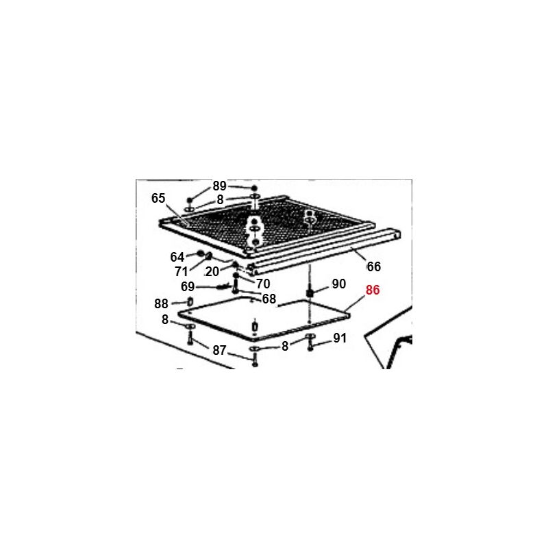 foto del prodotto kit protezione in abs rete contenitore originale gianni ferrari 01.50.00.4100