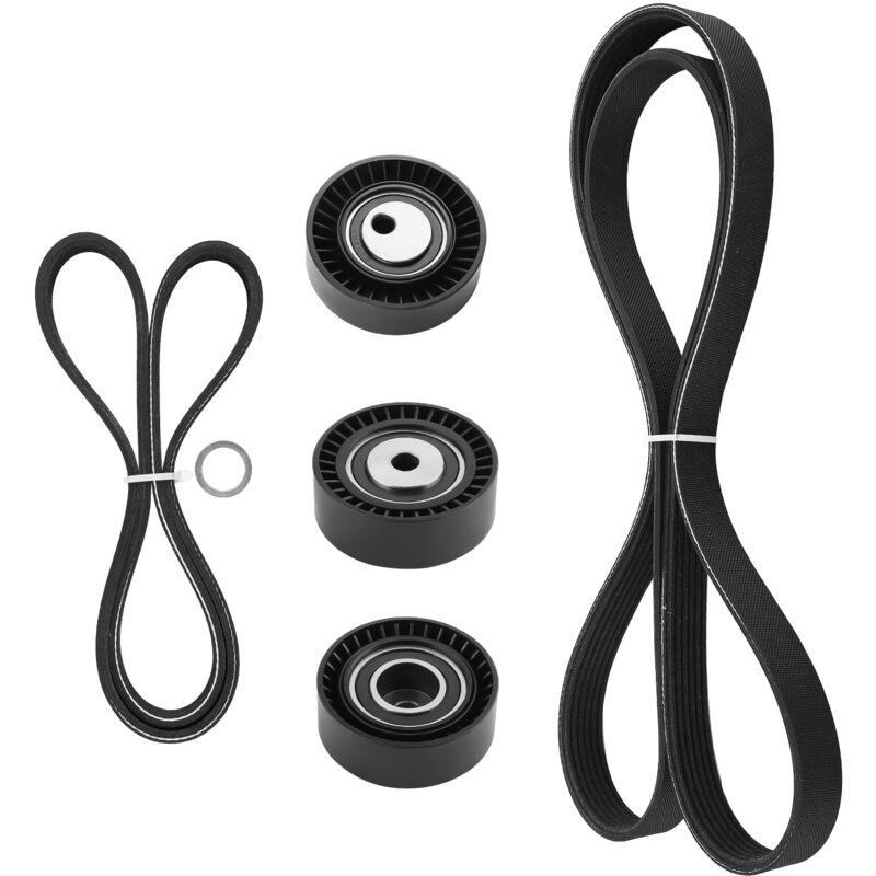 foto del prodotto kit puleggia cinghia trapezoidale scanalata for bmw 3 5 x5 e36 e39 e46 e53