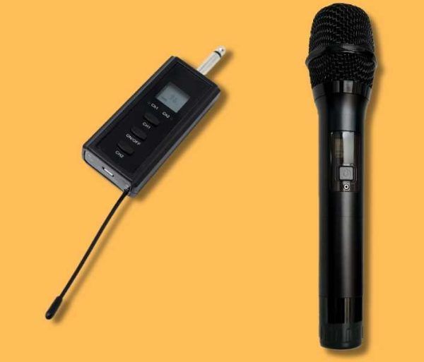 foto del prodotto kit radiomicrofono ice con ricevitore 2 canali - ty.ji150