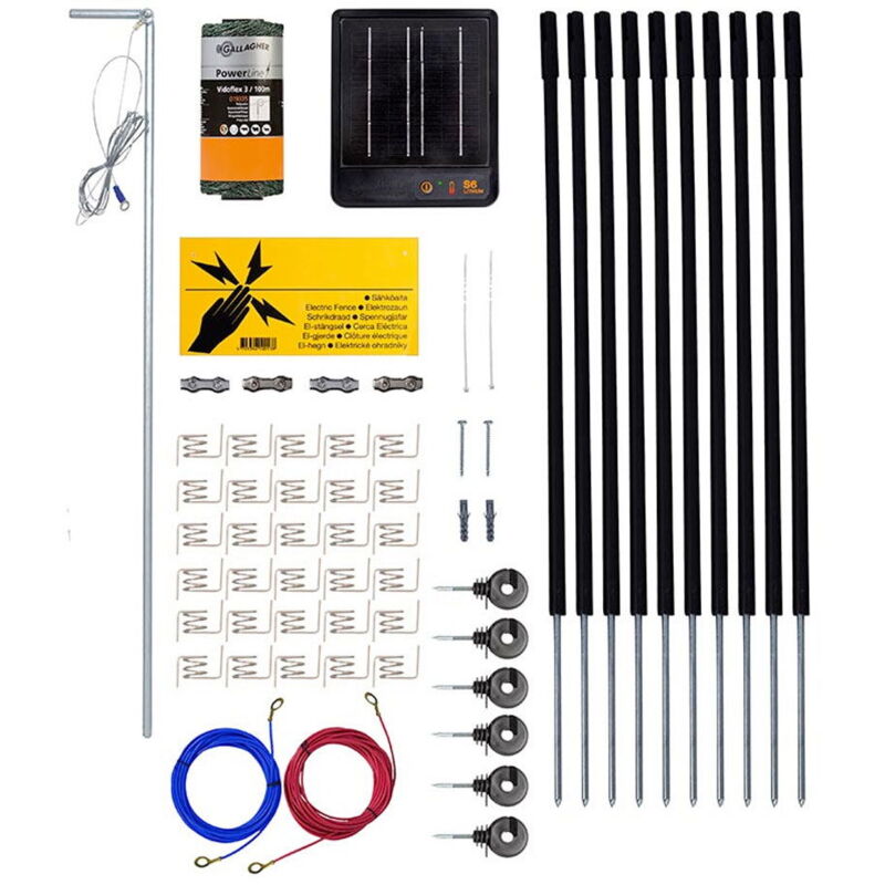 foto del prodotto kit recinzioni elettriche per stagno e giardino 50 cm con elettrificatore gallagher s6