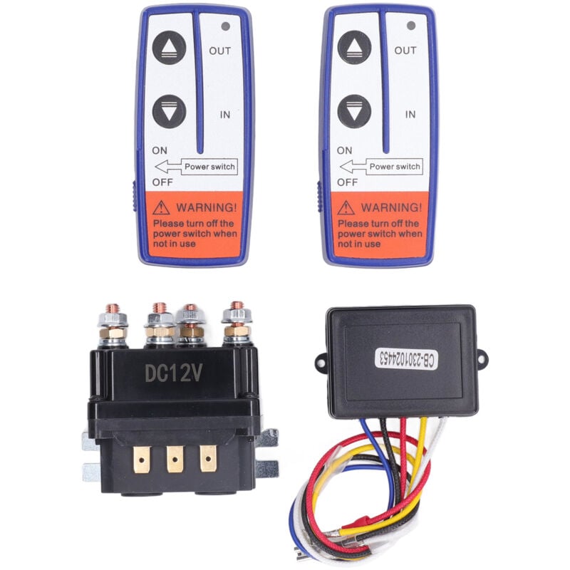 foto del prodotto kit rel per verricello 12v 250a con teleruttore per telecomando per veicoli industriali