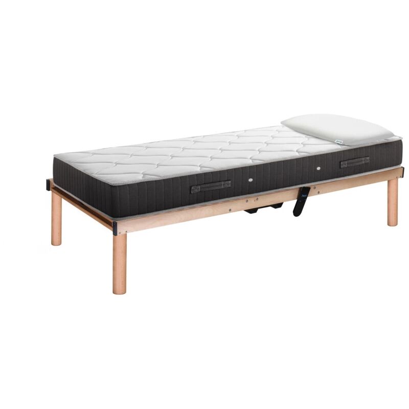 foto del prodotto kit rete a doghe wireless dormir con materasso e guanciale in memory 190x80 cm