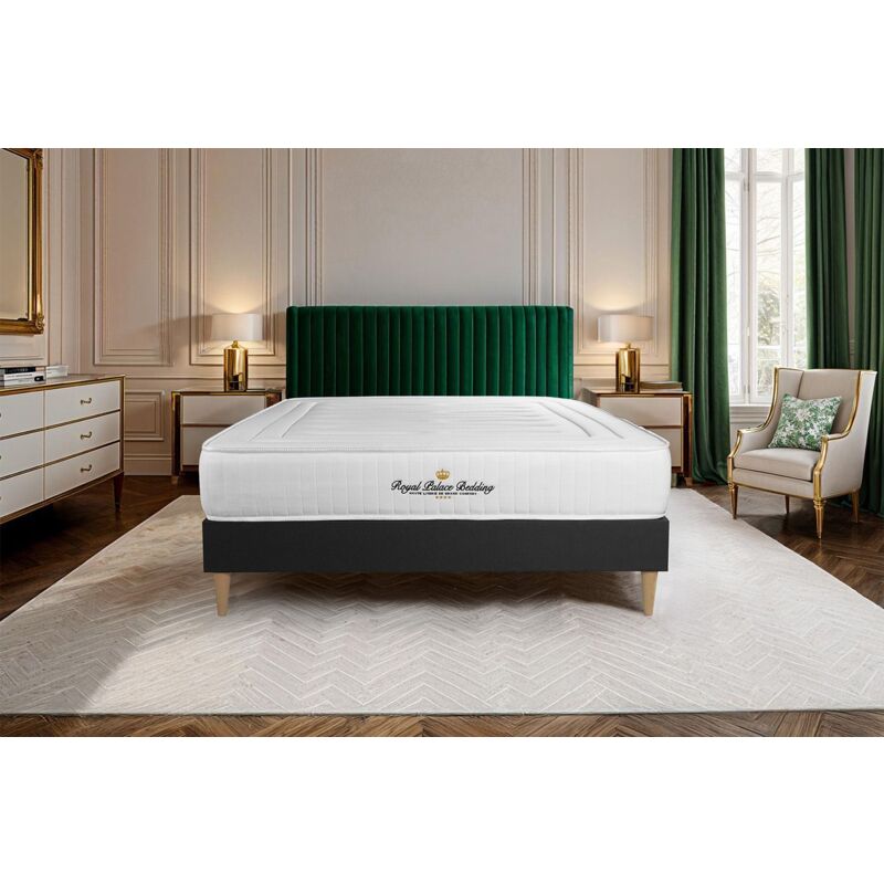 foto del prodotto kit rete e materasso lancaster 180x220cm spessore 22cm molle insacchettate e memory foam rigido, 3 zone di comfort
