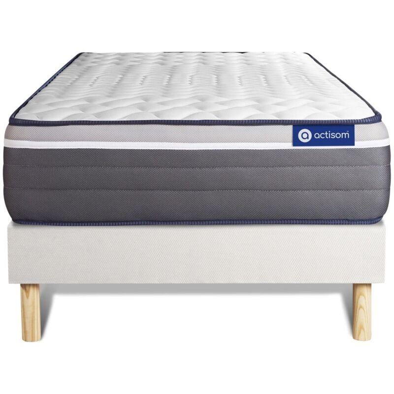 foto del prodotto kit rete e materasso matrimoniale actiflex plus 80x200cm spessore 26cm molle insacchettate e memory foam molto rigido