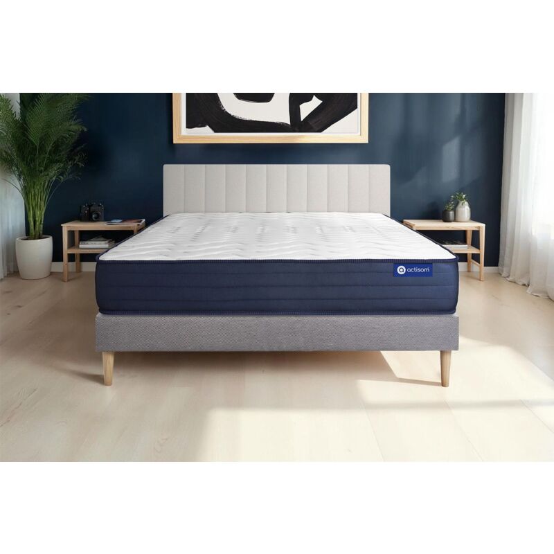 foto del prodotto kit rete e materasso matrimoniale actilatex life 200x200cm spessore 22cm lattice e memory foam molto rigido
