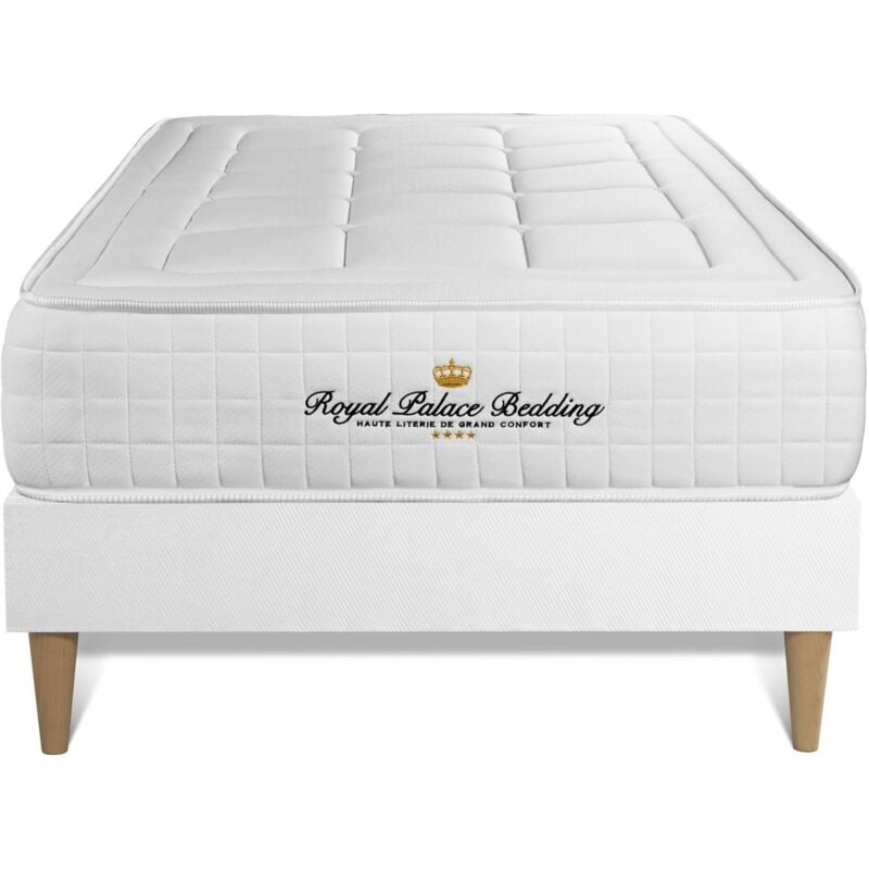 foto del prodotto kit rete e materasso matrimoniale balmoral 90 x 190cm spessore 24cm memory foam rigido