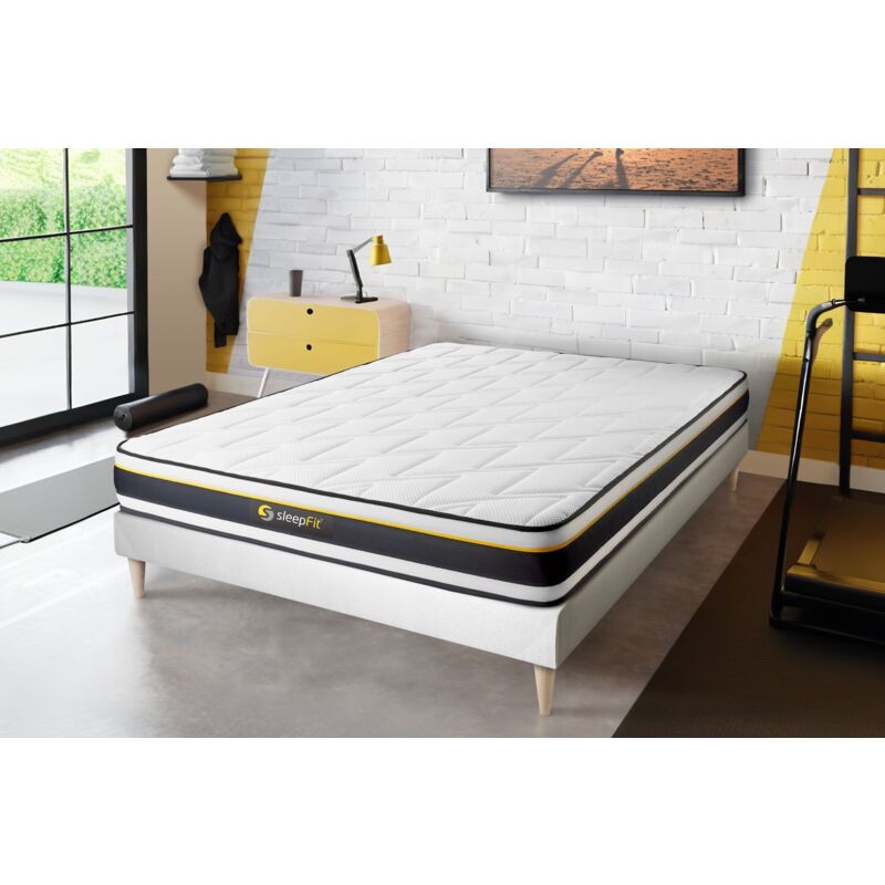 foto del prodotto kit rete e materasso matrimoniale soft 160x190cm spessore 19cm foam hd molto rigido