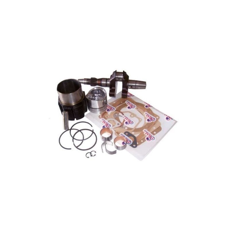 foto del prodotto kit revisione motore diesel ruggerini rf90 albero cilindro pistone guarnizioni