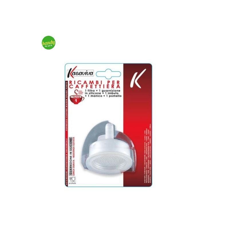 foto del prodotto kit ricambi caffettiera 1 tazza kasaviva