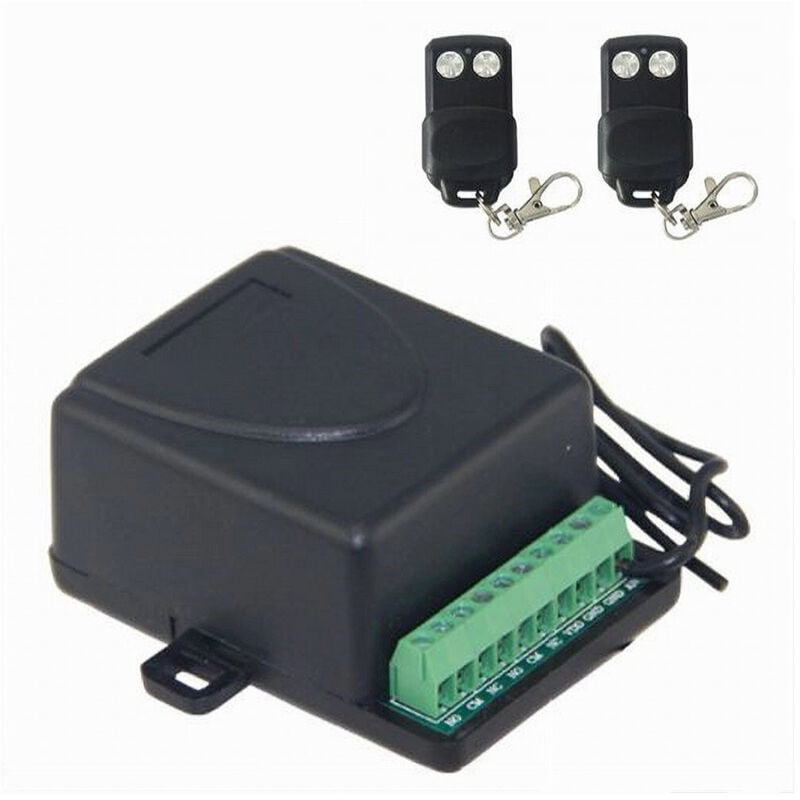 foto del prodotto kit ricevitore autoapprendente 2 radiocomandi apertura cancello jj-js-091 - maxtech