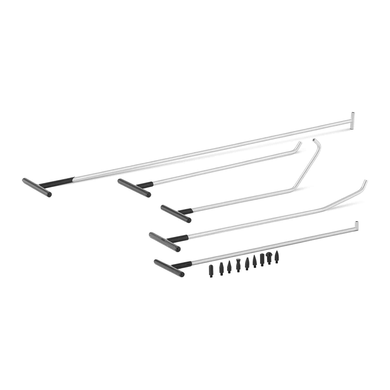 foto del prodotto kit rimozione ammaccature senza vernice 5 aste attrezzi officina garage acciaio inox auto14 0006577
