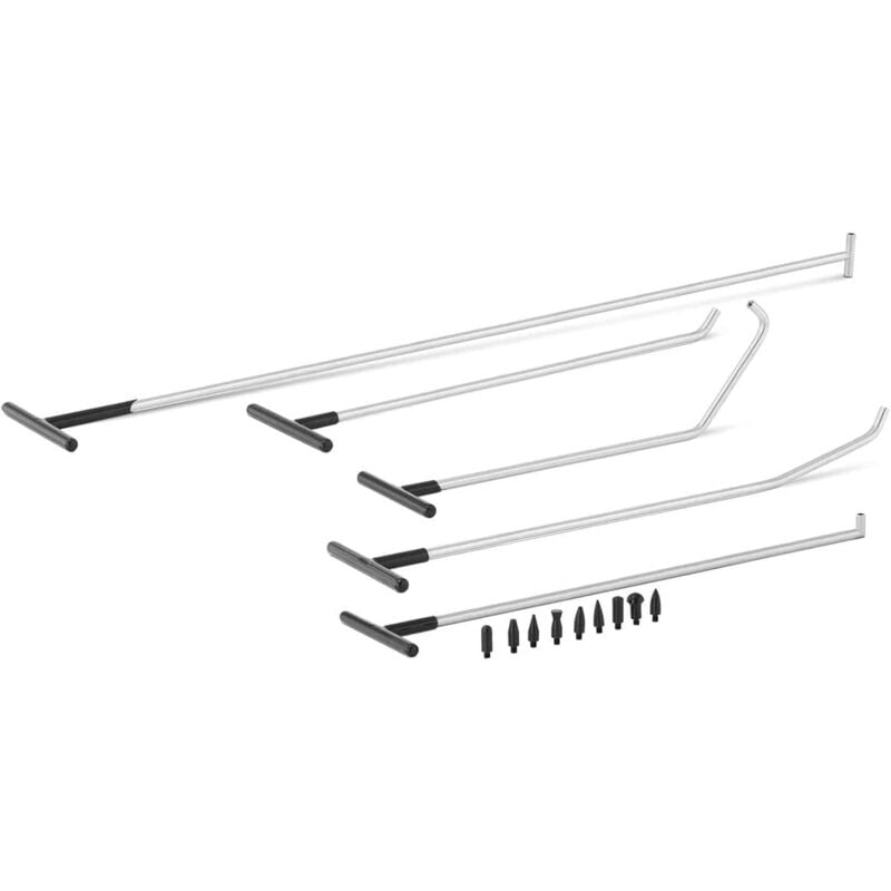 foto del prodotto kit rimozione ammaccature senza vernice 5 aste attrezzi officina garage acciaio inox auto140006577