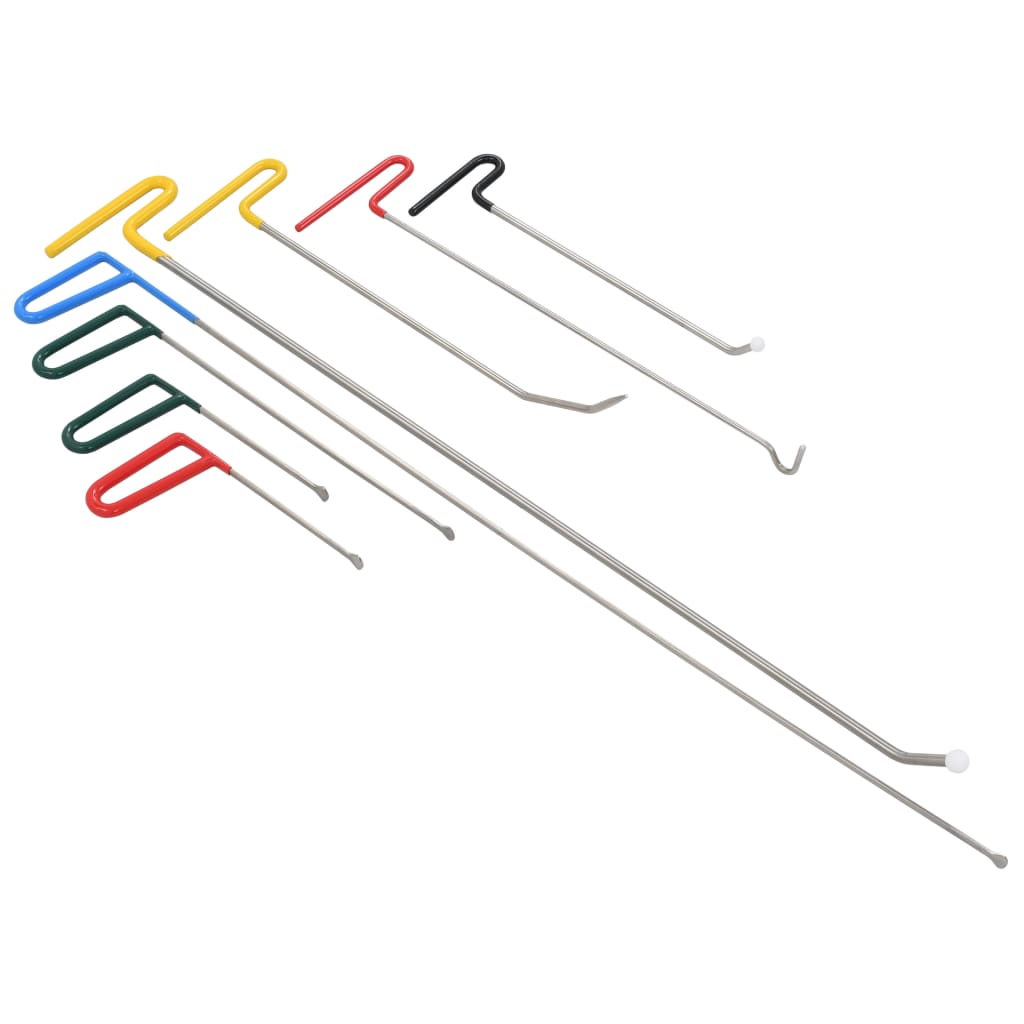 foto del prodotto kit riparazione ammaccature senza vernice 8 pezzi in acciaio inox 02 0004002