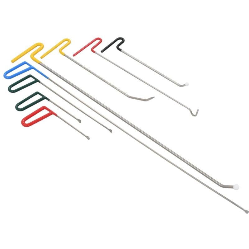 foto del prodotto kit riparazione ammaccature senza vernice 8 pezzi in acciaio inox