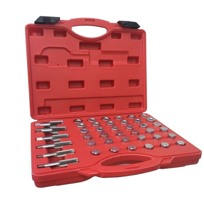 immagine 0 del prodotto kit riparazione filettatura tappo coppa scarico olio 114pz maschio filettatore