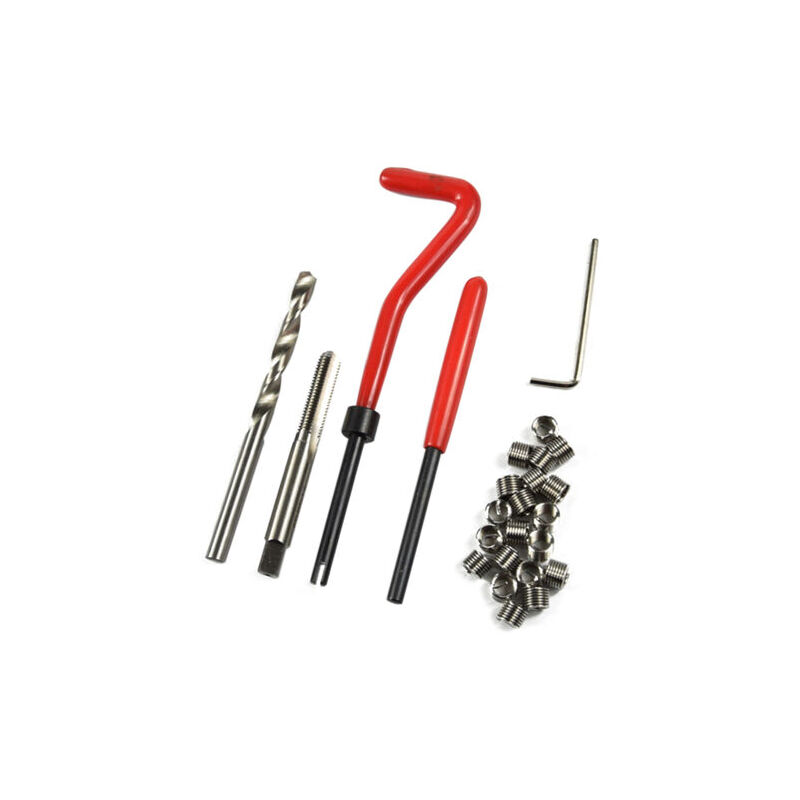 foto del prodotto kit riparazione filettature m6 x 1,0 25 pezzi, adatto per filettature danneggiate da 6 mm