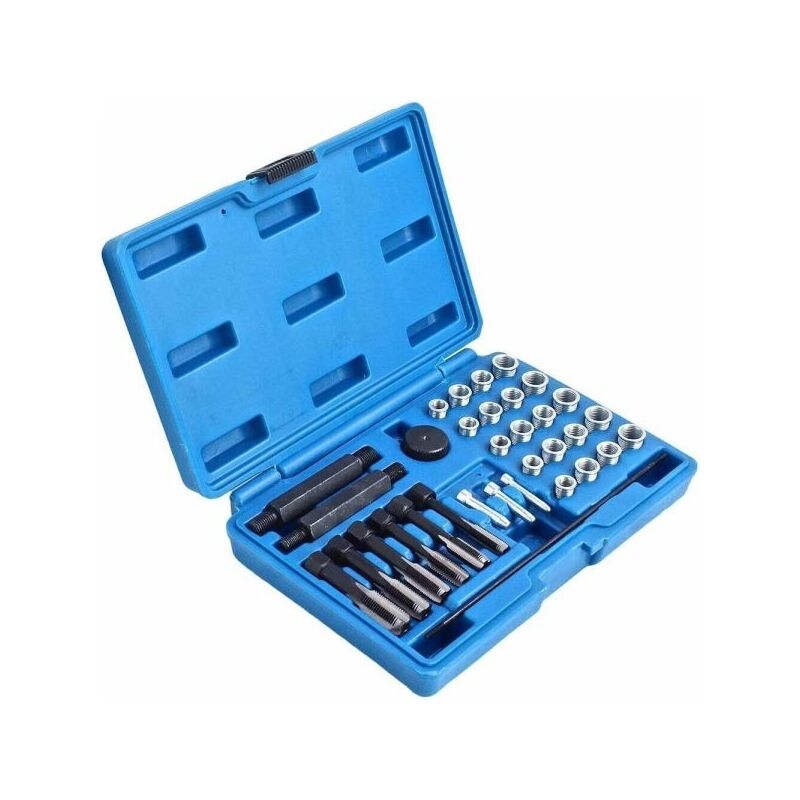foto del prodotto kit riparazione filetto candela incandescenza auto 33 pezzi m8 m10 m12 fs 62458