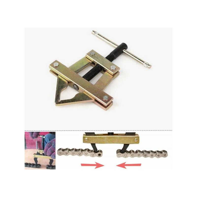 foto del prodotto kit riparazione smontaggio catene per bici biciclette e moto a catena 07470
