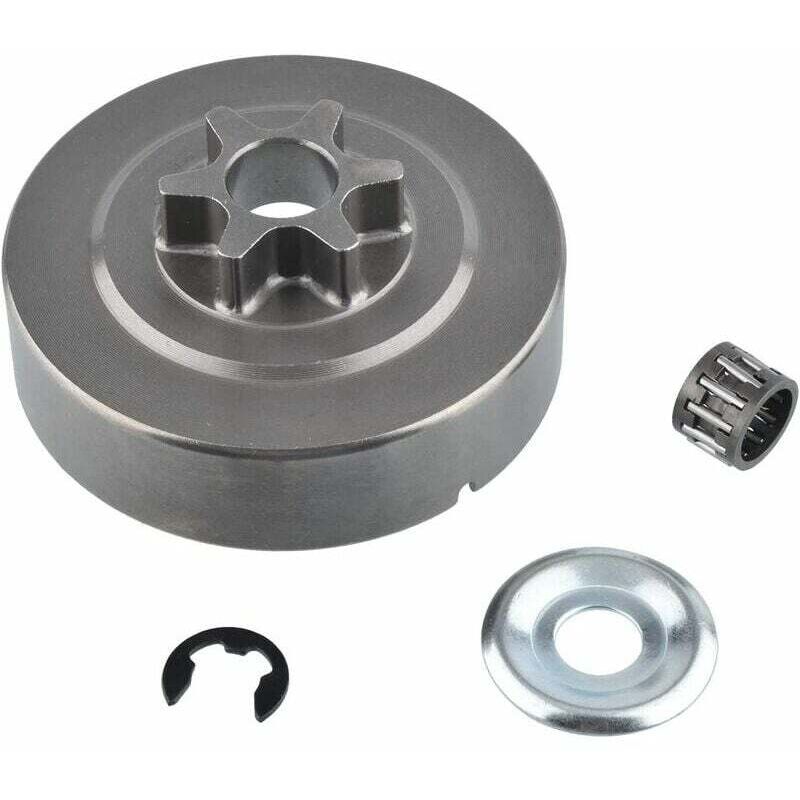 foto del prodotto kit rondella pignone frizione a 6 denti per motosega da 3 8 017 018 021 023 025 ms170 ms180 ms210 ms230 ms250 1123 640 2003