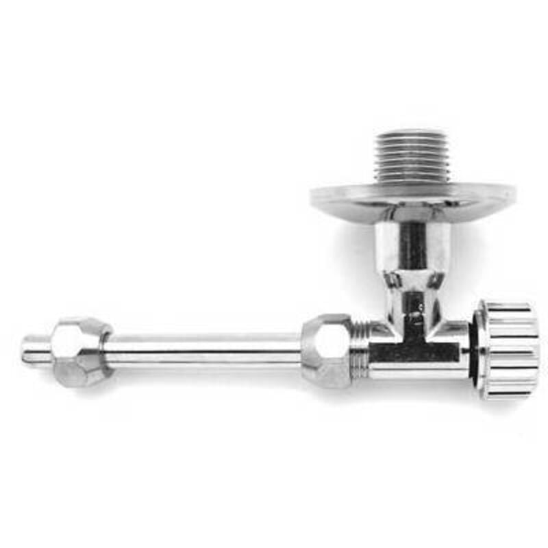 foto del prodotto kit rubinetto d'arresto cromo per cassetta corallo 3 1/2 x 10 valsir